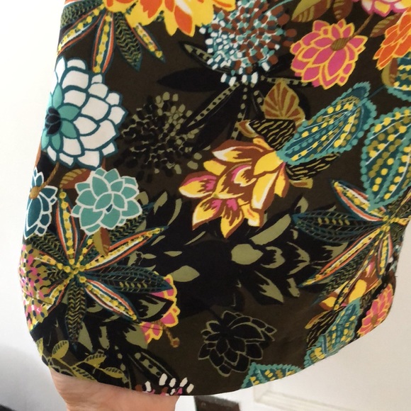 Loft floral wide leg crop pants - Picture 7 of 8